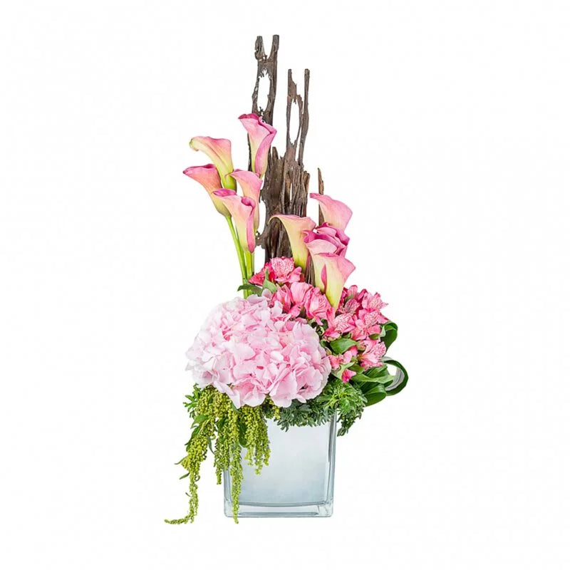 OVO GARDEN - Hydrangea and Calla Lily in Vase