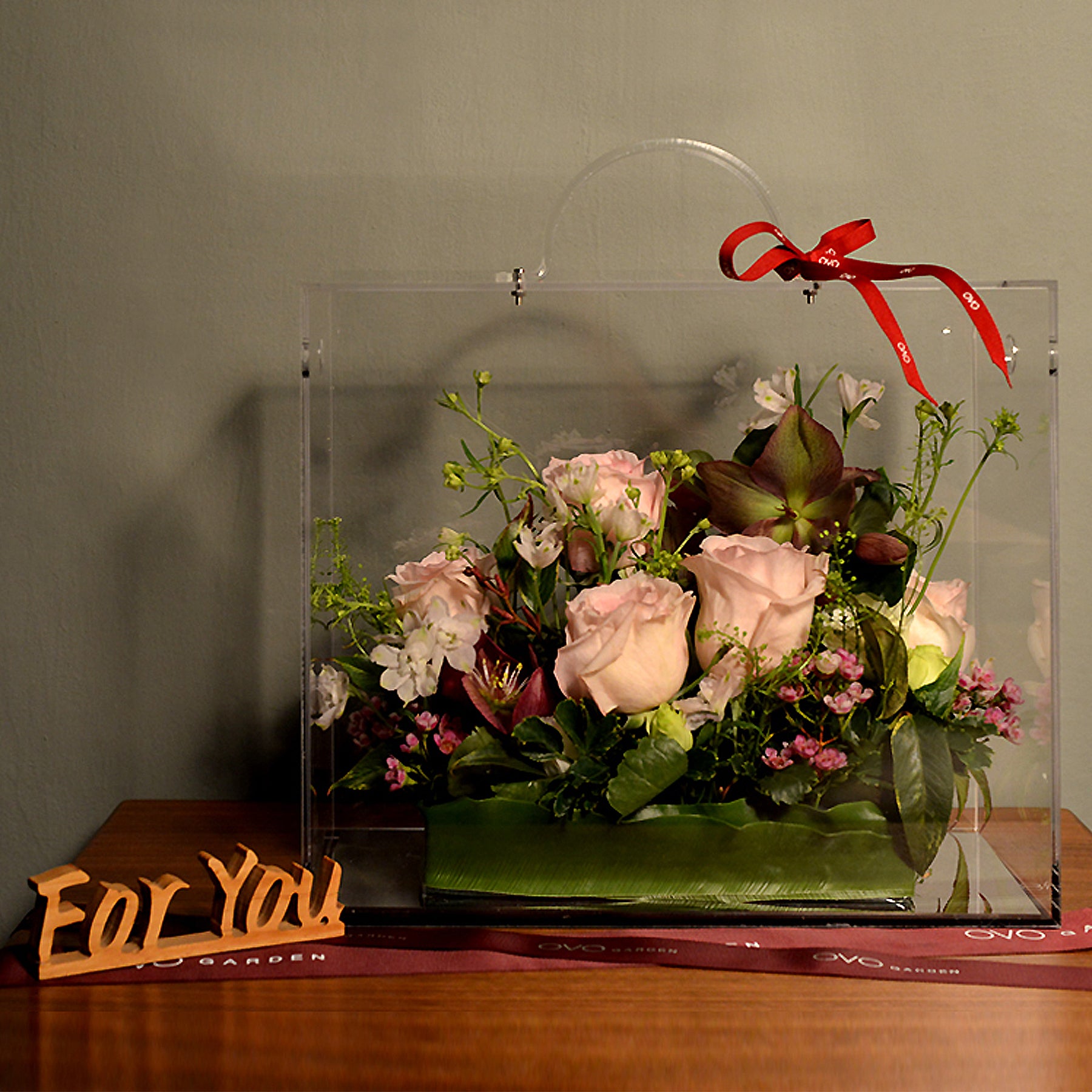 OVO GARDEN - 真愛寶藏花盒 (粉色)