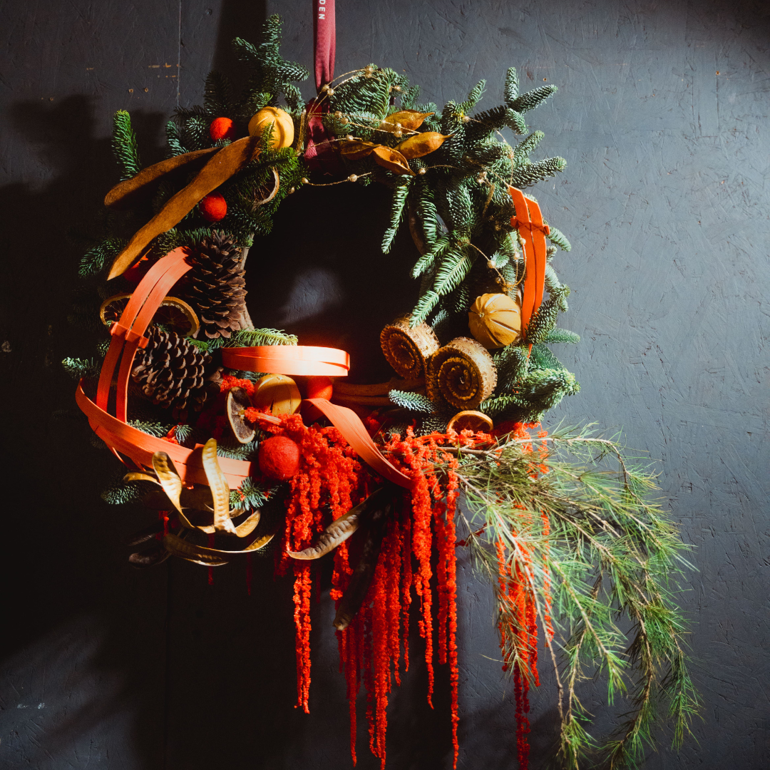 OVOGarden_午夜聖誕花環 Midnight Santa Wreath_Wreath_Xmasdecoration_XmasGift