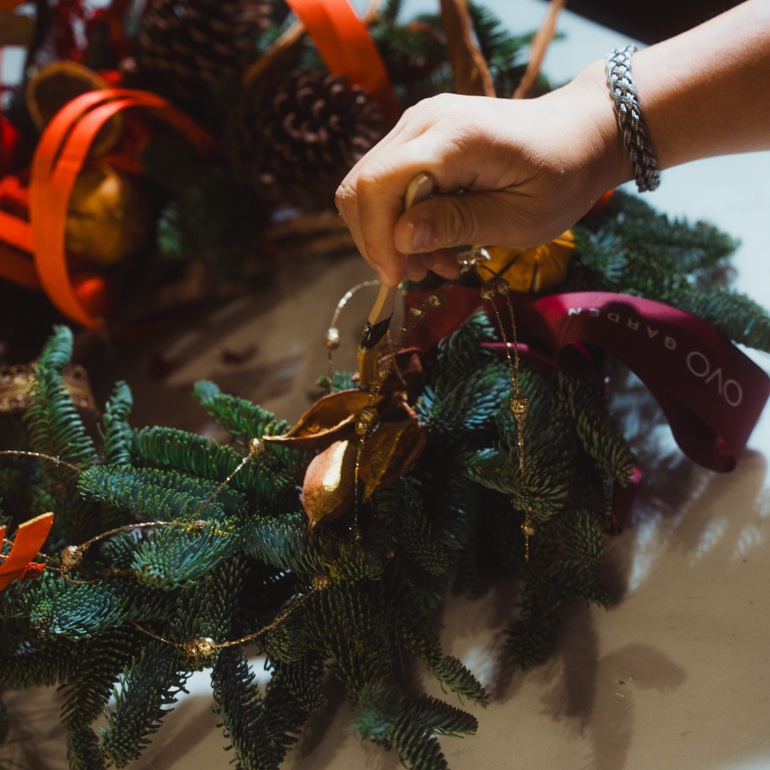 OVOGarden_午夜聖誕花環 Midnight Santa Wreath_Wreath_Xmasdecoration_XmasGift