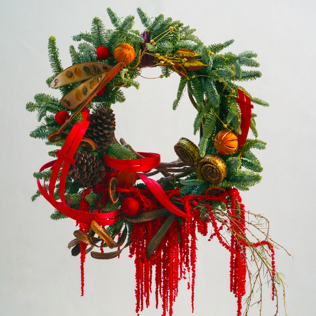 OVOGarden_午夜聖誕花環 Midnight Santa Wreath_Wreath_Xmasdecoration_XmasGift